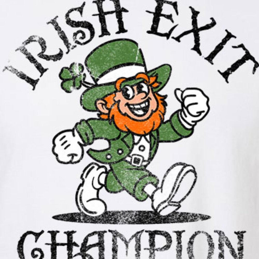 Irish Exit Champion Comfort Colors® unisex t-shirt WHITE